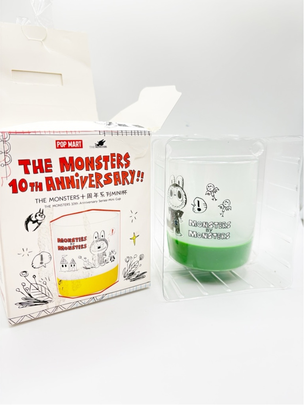POPMART‎ Authentic The Monsters 10th Anniversary Series Mini Cup Zimomo (green)